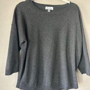 Melissa Paige Charcoal Knit Top
